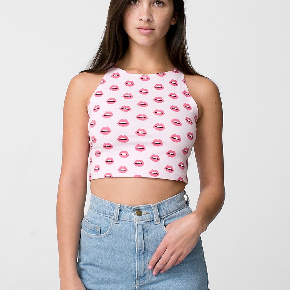 American Apparel Lip crop top
